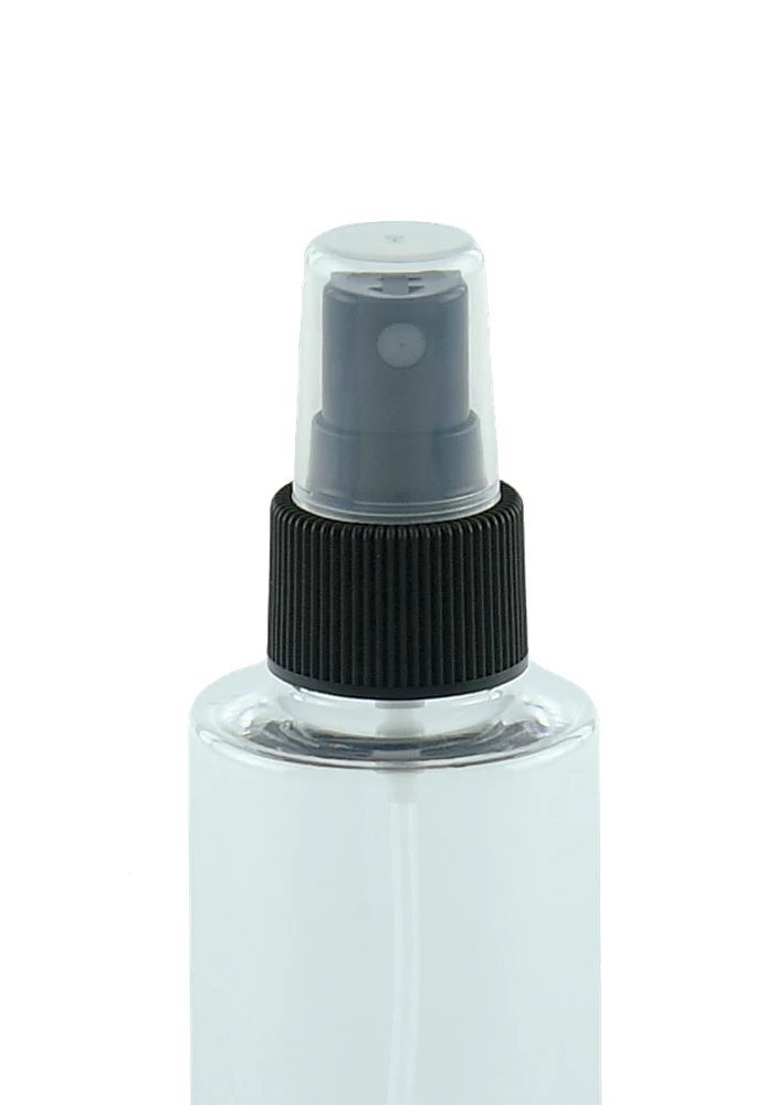 CLEARANCE Black Atomiser / Spritzer - Fine Mist Spray - Ribbed - 24mm (24/410) (Carton of 1000)
