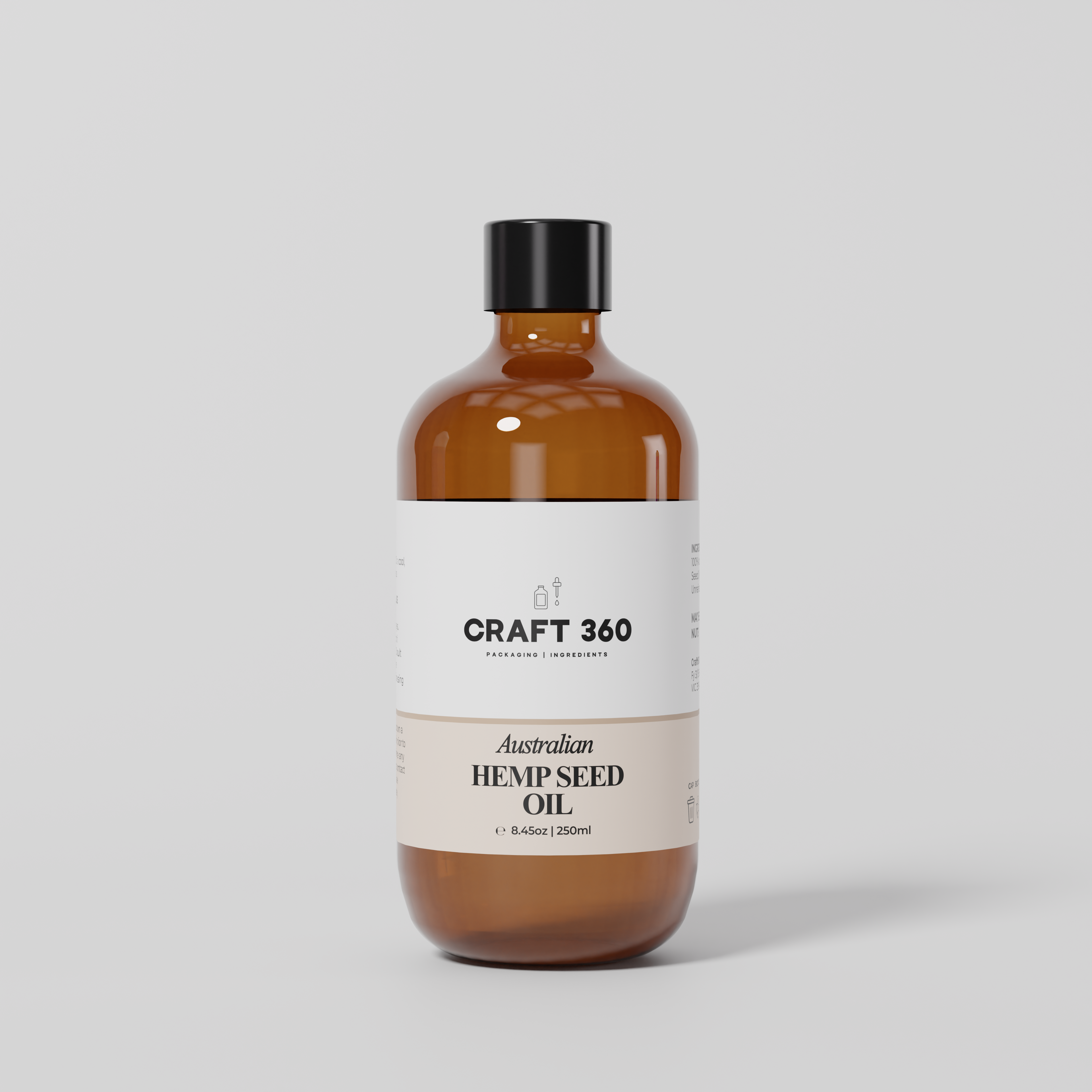 Australian Hemp Seed Oil - Virgin - Cold Pressed