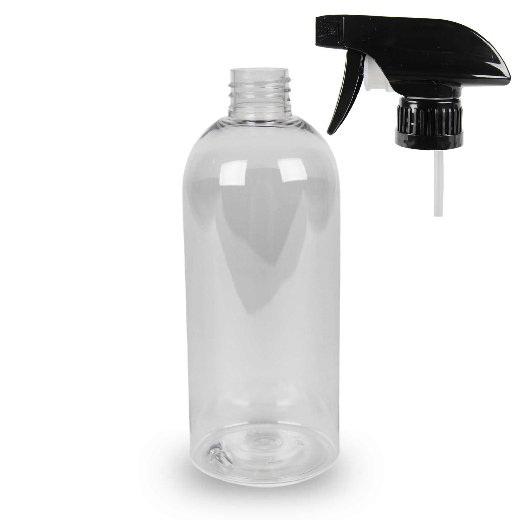 Plastic Bottle PET 'Semi Squat' - 500ml - (Trigger Spray) - 28mm (28/410)