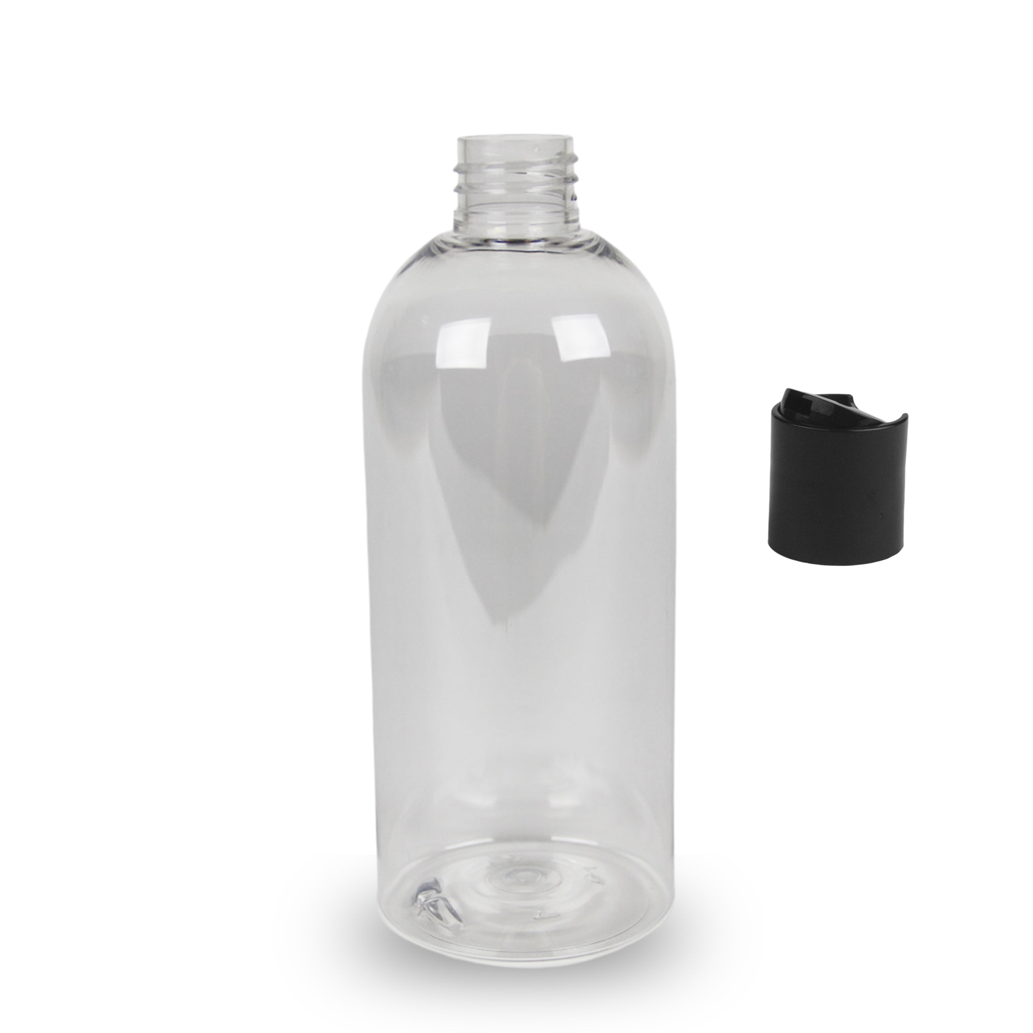 Clear Plastic Bottle PET 'Semi Squat' - 500ml - 28mm (28/410)
