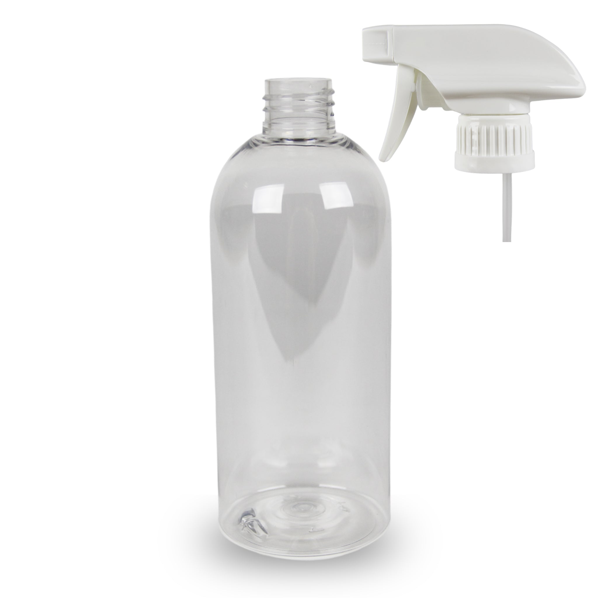 Clear Plastic Bottle PET 'Semi Squat' - 500ml - 28mm (28/410)