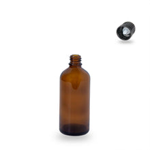 Amber Glass Bottle - 100ml - 18mm