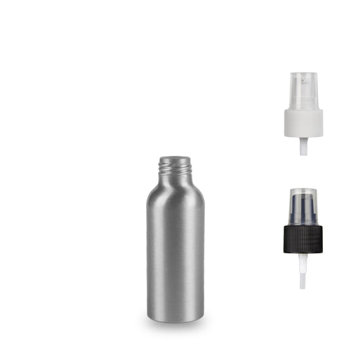 Aluminium Bottle - (Serum Pump) - 100ml - 24mm (24/410)