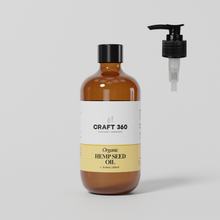 Organic Hemp Seed Oil - Cold Pressed  (Glass Bottles)