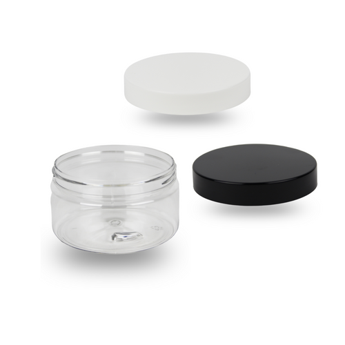 250ml Clear PET Plastic Jars (89mm)