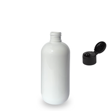 Plastic Bottle rPET - 'Squat Boston' - 250ml - (Flip Top) - 24mm (24/410)