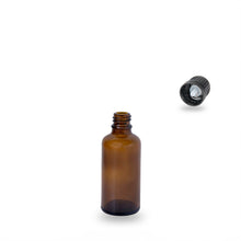 Amber Glass Bottle - 50ml - 18mm