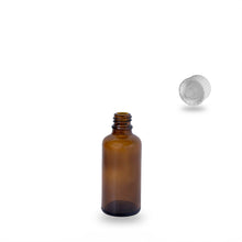 Amber Glass Bottle - 50ml - 18mm