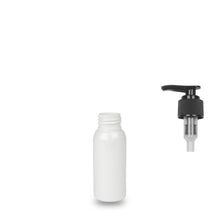 White Plastic Bottle rPET - 'Tall Boston' - 50ml - 24mm (24/410)