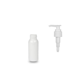 White Plastic Bottle rPET - 'Tall Boston' - 50ml - 24mm (24/410)