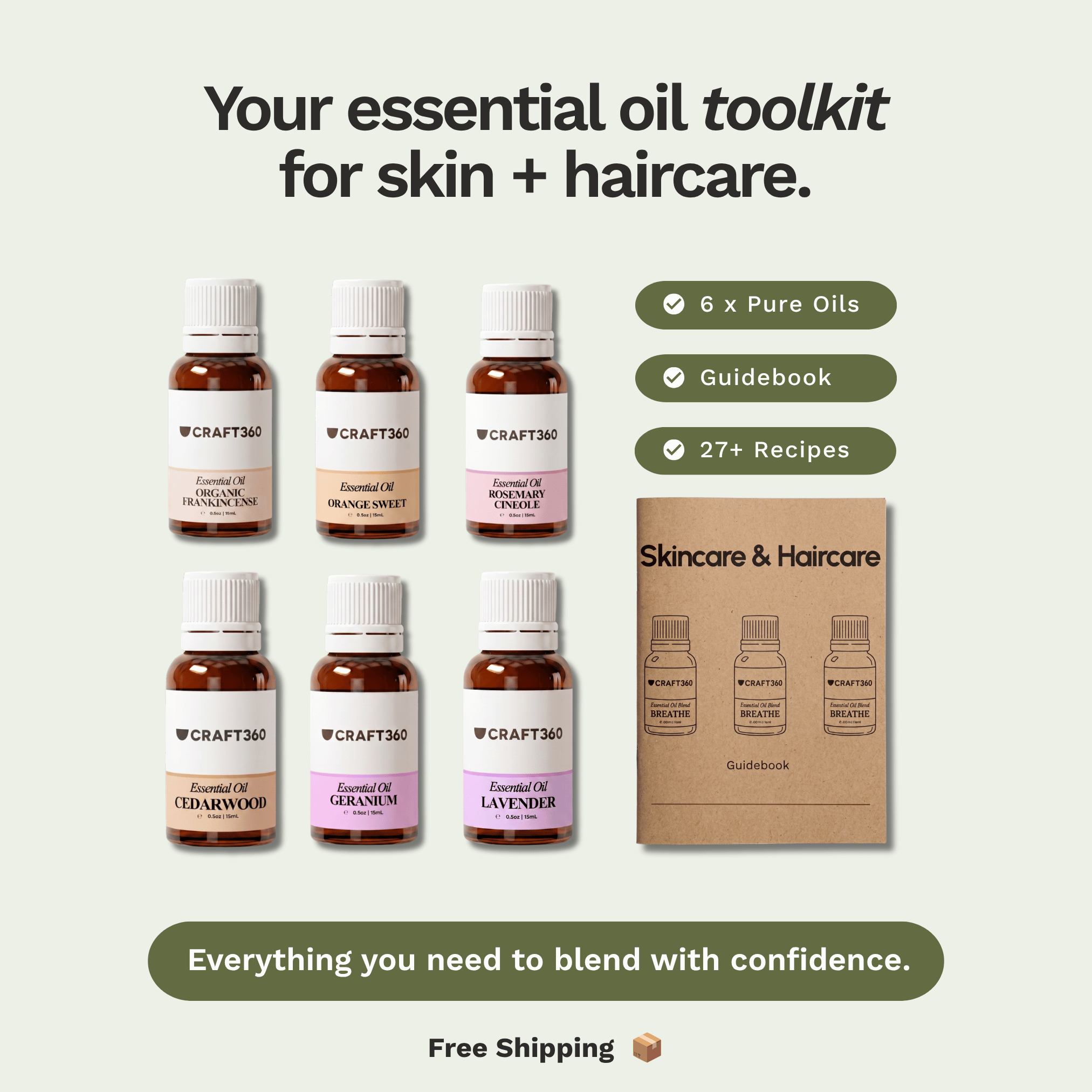 Skin & Haircare Essential Oil Kit
