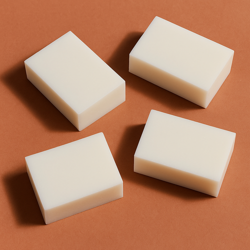 100% natural almond milk melt and pour soap base – creamy off-white soap block