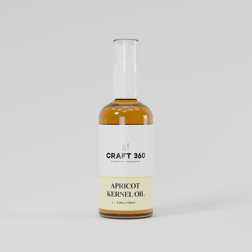 Apricot Kernel Oil - Cold Pressed (Glass Bottle)