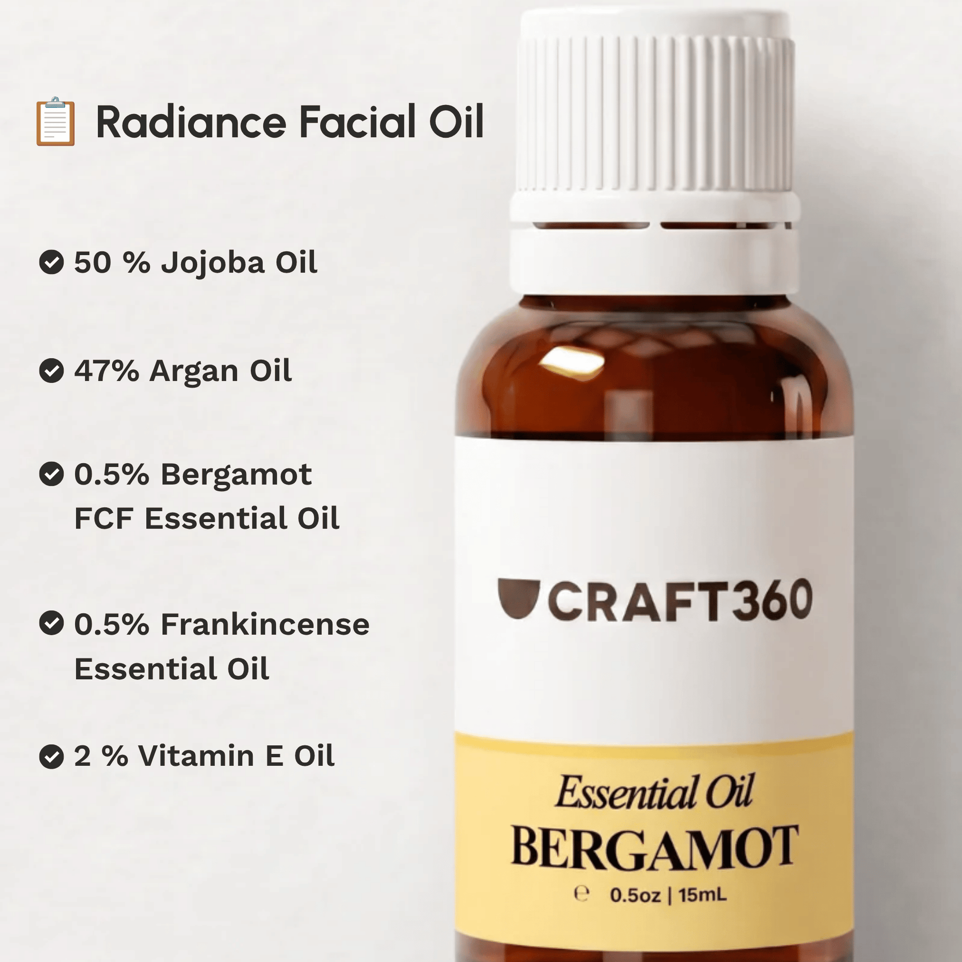 Recipe for making a nourishing facial oil using Bergamot Essential Oil.