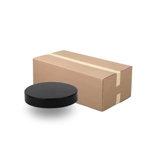 Black Cap Plastic Jar Lid - Wadded 89Mm Scs-89B2 (Full Carton Of 504)