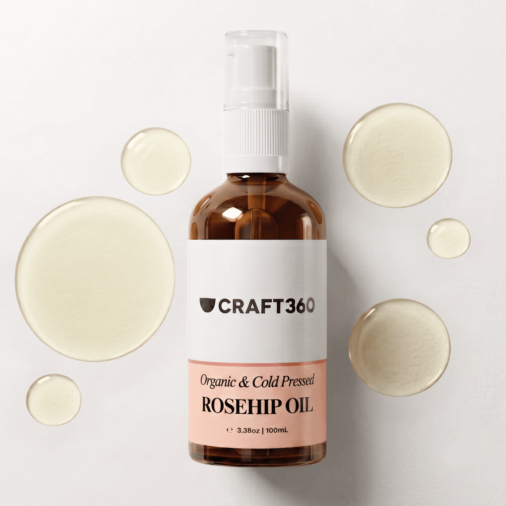 Certified Organic Rosehip Oil - Cold Pressed - Refined - ACO Cert. No. 14153