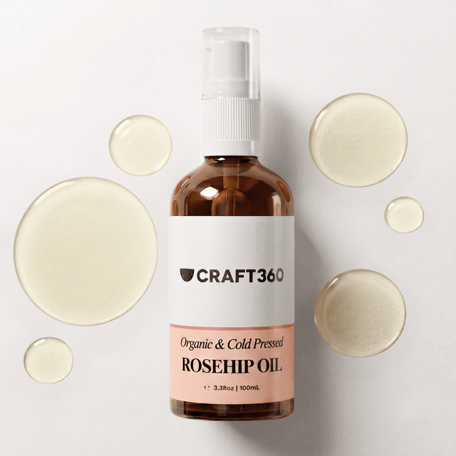 Certified Organic Rosehip Oil - Cold Pressed - Refined - ACO Cert. No. 14153