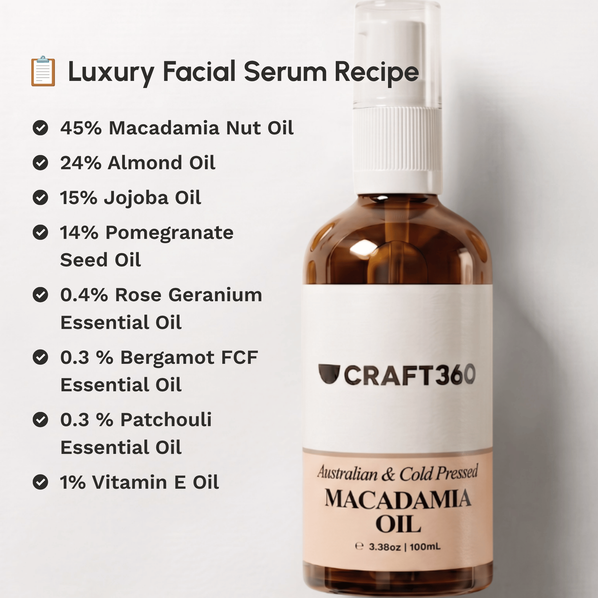 Macadamia Oil - Australian - Cold Pressed