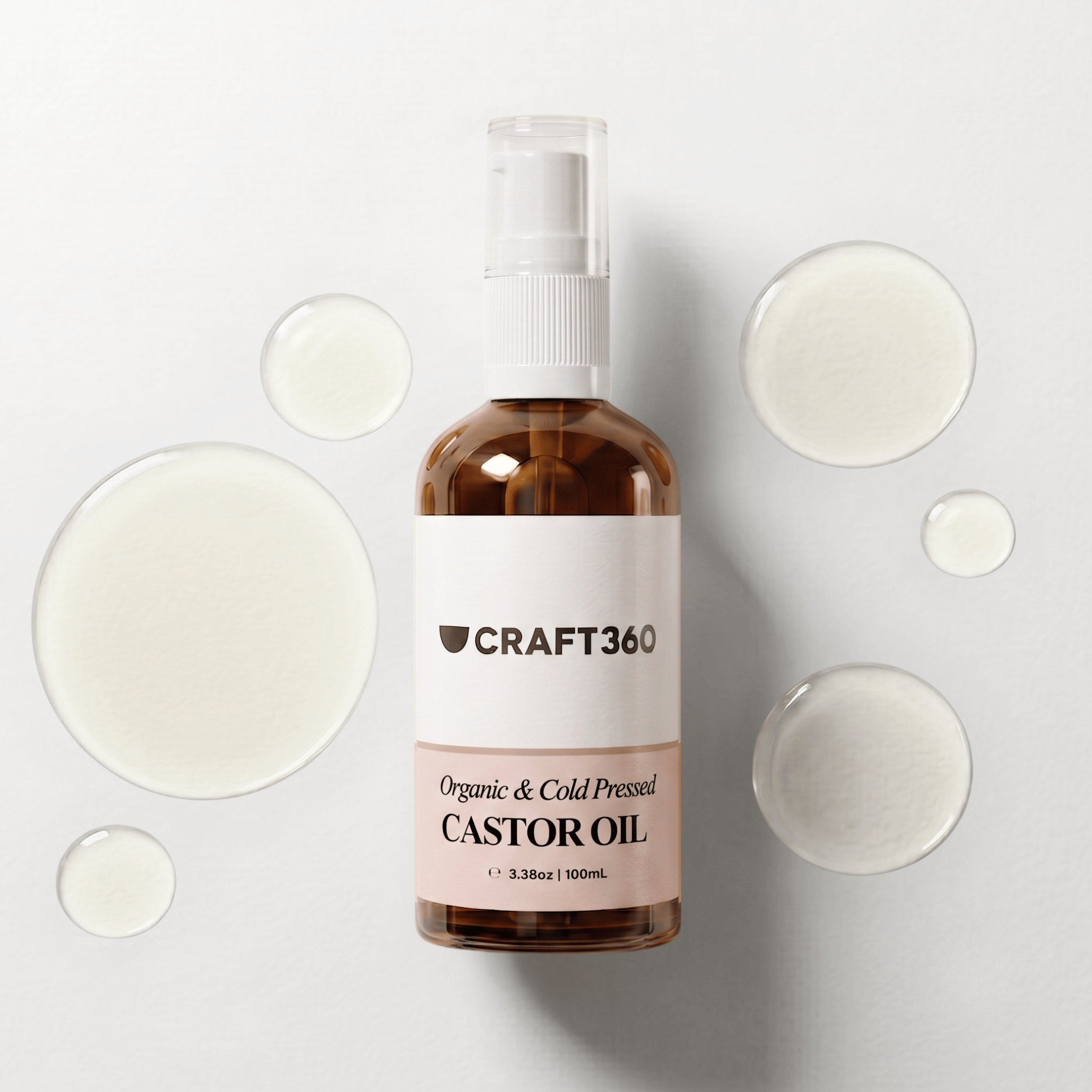 Certified Organic Castor Oil - Cold Pressed - Hexane Free - ACO Cert. No. 14153