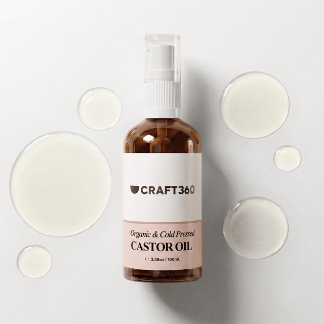 Certified Organic Castor Oil - Cold Pressed - Hexane Free - ACO Cert. No. 14153