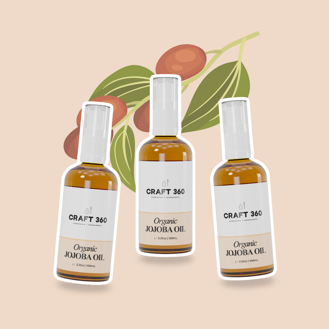 Organic Golden Jojoba Oil Bundle – 3 x 100ml Bottles
