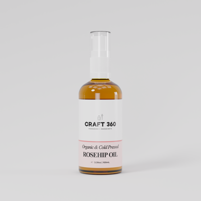 Certified Organic Rosehip Oil - Cold Pressed - Refined - ACO Cert. No. 14153