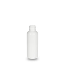 White Plastic Bottle rPET - 'Tall Boston' - 100ml - 24mm (24/410)