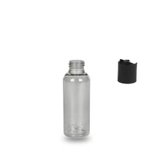 Clear Recycled Plastic Bottle rPET - 'Tall Boston' - 100ml - 24mm (24/410)