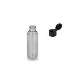 Clear Recycled Plastic Bottle rPET - 'Tall Boston' - 100ml - 24mm (24/410)