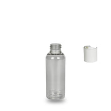 Clear Recycled Plastic Bottle rPET - 'Tall Boston' - 100ml - 24mm (24/410)