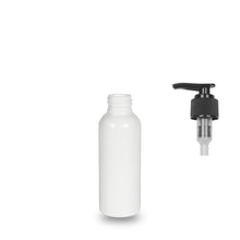 White Plastic Bottle rPET - 'Tall Boston' - 100ml - 24mm (24/410)