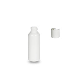 White Plastic Bottle rPET - 'Tall Boston' - 100ml - 24mm (24/410)