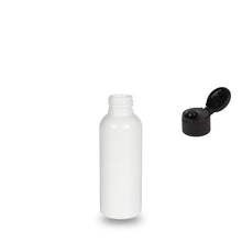 White Plastic Bottle rPET - 'Tall Boston' - 100ml - 24mm (24/410)