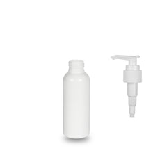 White Plastic Bottle rPET - 'Tall Boston' - 100ml - 24mm (24/410)