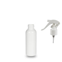 White Plastic Bottle rPET - 'Tall Boston' - 100ml - 24mm (24/410)