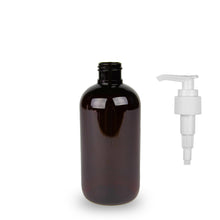 Amber Recycled Plastic Bottle rPET - 'Squat Boston' - 250ml - 24mm (24/410)