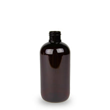 Amber Recycled Plastic Bottle rPET - 'Squat Boston' - 250ml - 24mm (24/410)