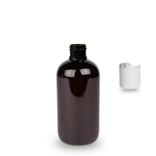 Amber Recycled Plastic Bottle rPET - 'Squat Boston' - 250ml - 24mm (24/410)