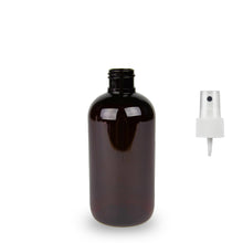 Amber Recycled Plastic Bottle rPET - 'Squat Boston' - 250ml - 24mm (24/410)