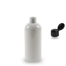 Plastic Bottle rPET - 'Squat Boston' - 250ml - (Flip Top) - 24mm (24/410)