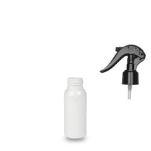White Plastic Bottle rPET - 'Tall Boston' - 50ml - 24mm (24/410)