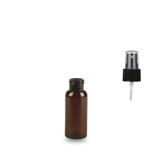 50ml Amber Bottle - Black Atomiser